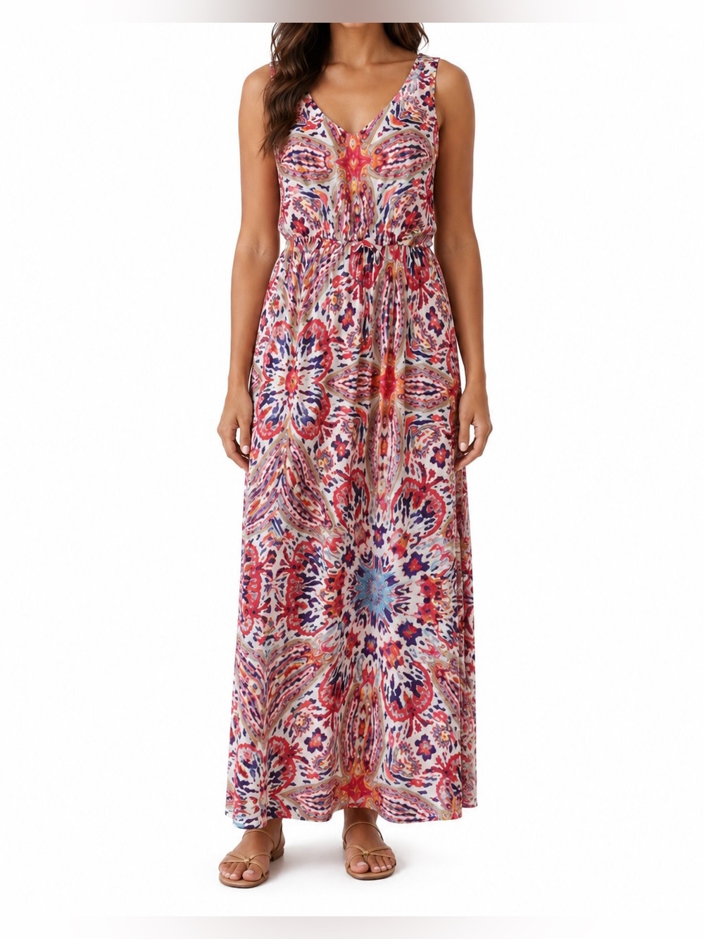 Love Reign Multicolor Boho Print Maxi Dress Size S